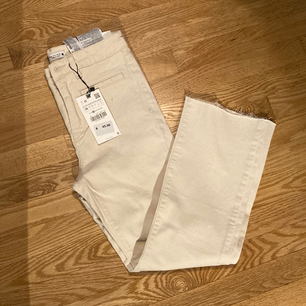 Zara high rise mini flare